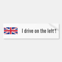 Coût bas Union Jack que je conduis sur le pare-cho Autocollant Pour Voiture