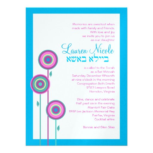 Coutume 5.5x7.5 de Lauren Nicole Invitation Personnalisable