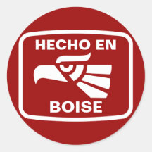 Coutume de personalizado d'en Boise de Hecho perso Adhésifs