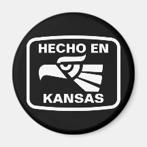 Coutume de personalizado d'en le Kansas de Hecho p Aimant Pour Réfrigérateur