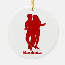 Coutume de silhouette de danseurs de Bachata Bacha Décoration Pour Sapin De Noël