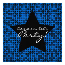 Coutume fascinante bleue de saphir invitations