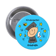 Coutume mignonne de diplômé de garçon badges