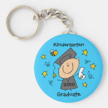 Coutume mignonne de diplômé de garçon porte-clés