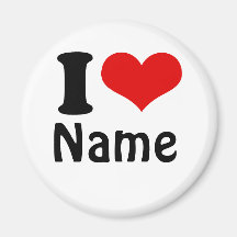 Coutume personnalisable de coeur d'amour du jour d magnets pour réfrigérateur