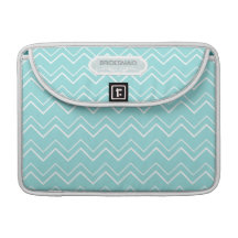 Coutume personnalisée par blanc audacieux d'Aqua d Poche Pour Macbook
