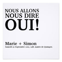 Coutume pour Marie Cartons D'invitation Personnalisés