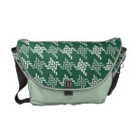Coutume verte et blanche en bon état de motif de p sacs messenger