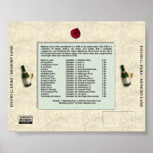 couverture arrière de chemin de la mémoire posters