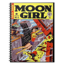 Couverture de bande dessinée superbe vintage de hé carnets à spirale