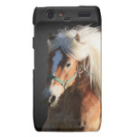Couverture de téléphone de cheval de palomino coques motorola droid RAZR