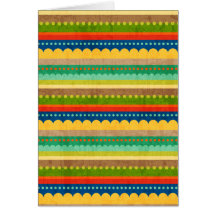 Couverture indienne carte de vœux
