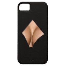 Couvertures drôles du décolleté iphone5 étuis iPhone 5