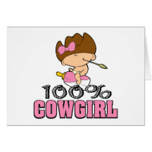 Cow-girl 100% carte de vœux