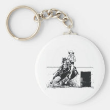 Cow-girl de rodéo de PIÈCE EN T Porte-clé