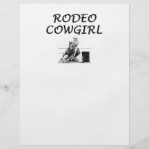 Cow-girl de rodéo de PIÈCE EN T Prospectus En Couleur