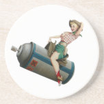 Cow-girl de vol dessous de verre
