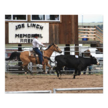 Cowboy 16x20 de Ropin de rodéo Photo