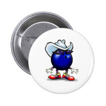 Cowboy de bowling badges publicitaires