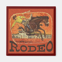 Cowboy de rodéo aimant