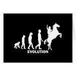 cowboy d'évolution carte de vœux
