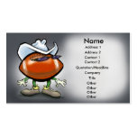 Cowboy du football cartes de visite professionnelles