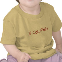 'CowPoke de lil - de nom dos dessus T-shirt