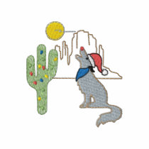 Coyote de Noël polos brodés