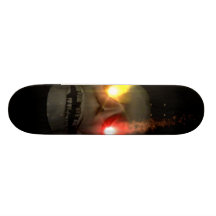 Cr�ne aux yeux fluo - planches à roulettes customisées