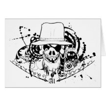 Cr�ne gangster - carte de vœux