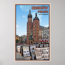 Cracovie - basilique de St Marys Posters