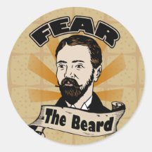 Craignez la barbe, moustache drôle adhésifs