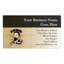 Craignez la barbe, moustache drôle cartes de visite personnelles