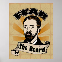 Craignez la barbe, moustache drôle posters