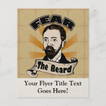 Craignez la barbe, moustache drôle prospectus