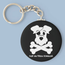 Craignez le Schnauzer de pirate porte-clés