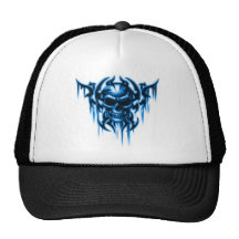 crâne-bleu tribal casquettes de camionneur