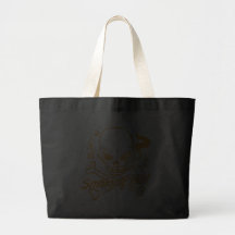 Crâne chaud de tabagisme sac en toile