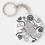 crâne d'amour porte-clef