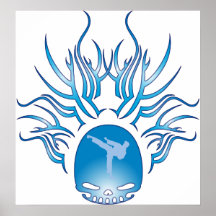 Crâne d'arts martiaux poster