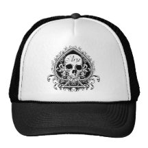 Crâne d'as casquette de camionneur