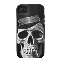 Crâne de chapeau supérieur coque Case-Mate iPhone 4