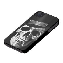 Crâne de chapeau supérieur coques Case-Mate iPhone 4