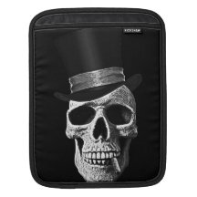 Crâne de chapeau supérieur housses iPad