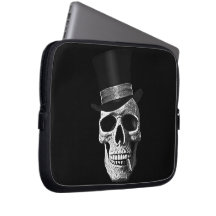 Crâne de chapeau supérieur trousse pour ordinateur portable