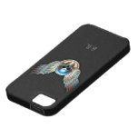 Crâne de chrome et cas d'iPhone 5 d'ailes Coque iPhone 5 Case-Mate