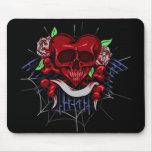 Crâne de coeur tapis de souris
