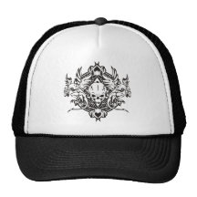Crâne de dragon casquette de camionneur