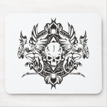 Crâne de dragon tapis de souris