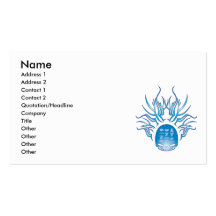 Crâne de fentes cartes de visite professionnelles